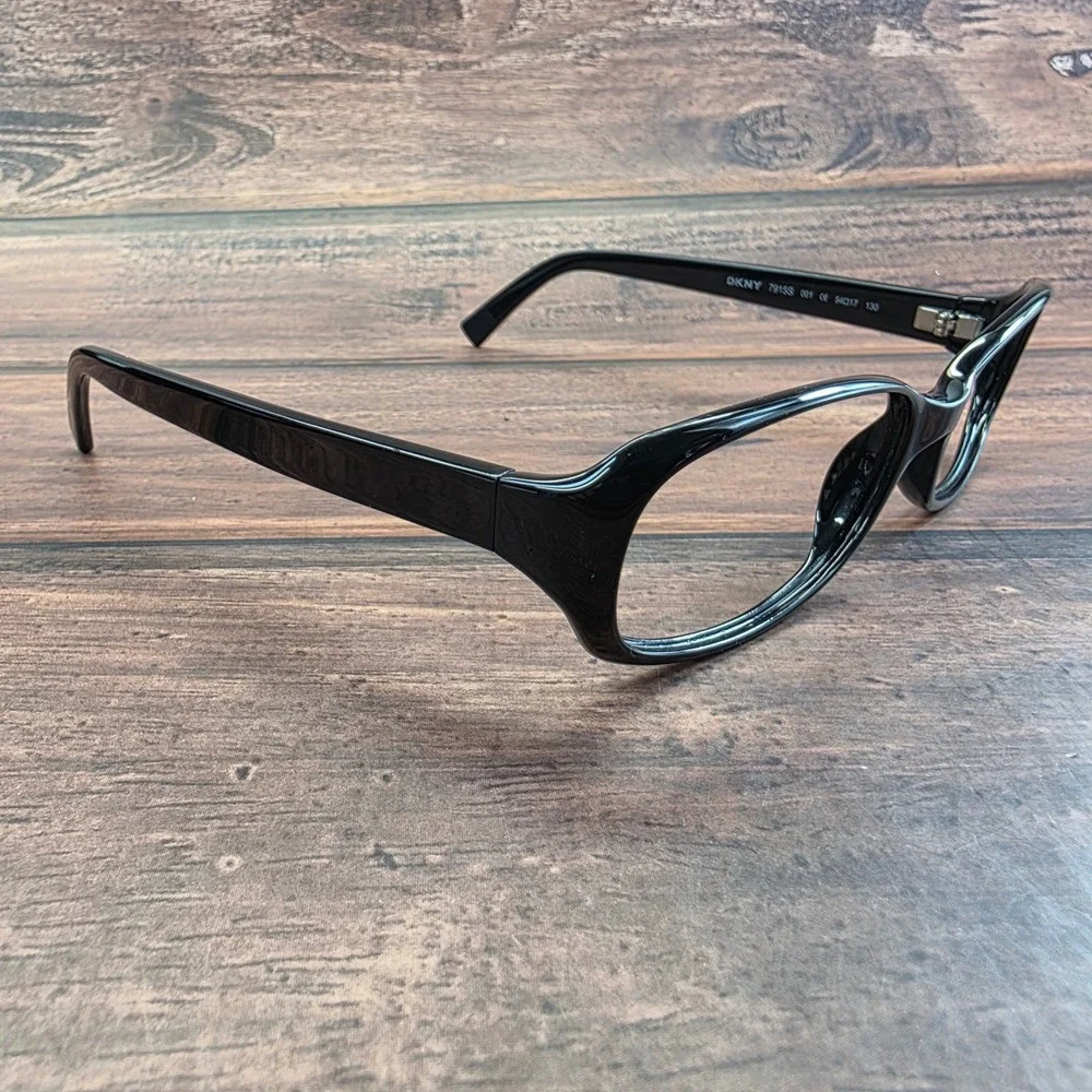 DKNY 7915S‎ 001 Black Rectangular Full Rim Eyeglasses Frames 54-17-130